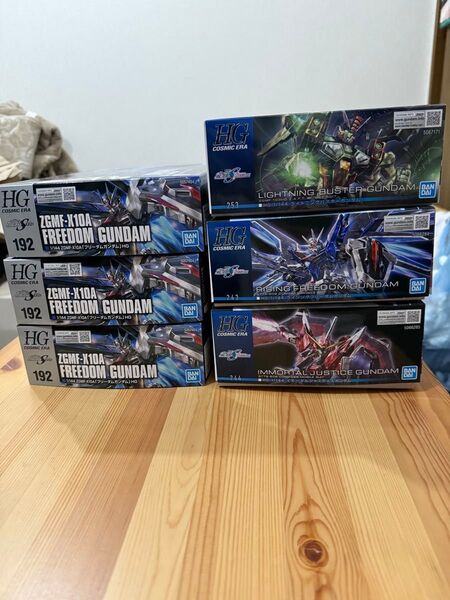 ガンダムSEED ガンプラHG 6体セット