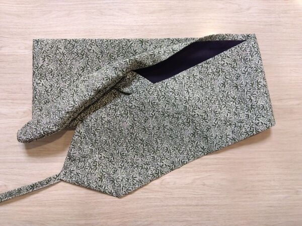 弓道 弓巻 弓巻き ハンドメイド ■ 草葉模様織り出し紬