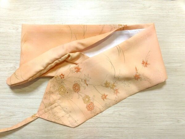弓道 弓巻 弓巻き ハンドメイド ■ 地紙の地紋に秋草模様