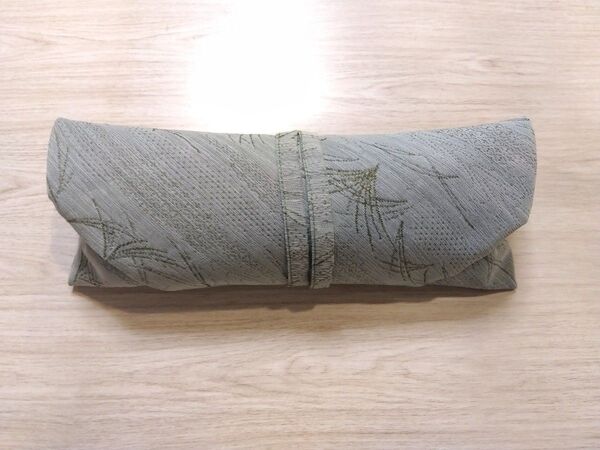弓道 かけ袋 袱紗 数寄屋袋 ハンドメイド ■ 芝草模様織り出し