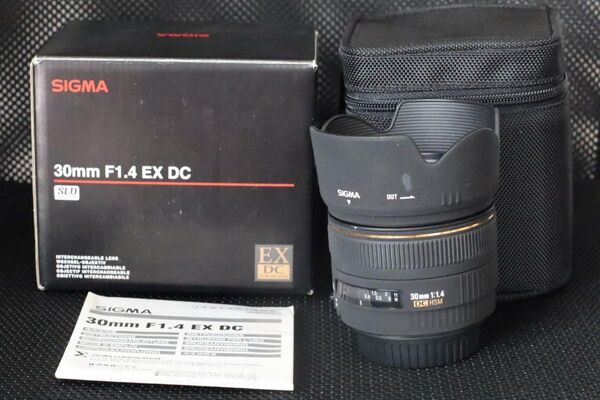 動作確認 SIGMA 30mm F1.4 EX DC 付属品 EF CANON