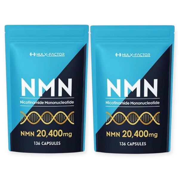 【2袋】高純度NMN サプリメント 日本製 20400mg 約34日分×2 レスベラトロール カプセル 賞味期限2027.4月