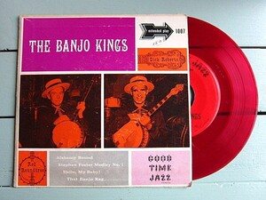 THE BANJO KINGS★GOOD TIME JAZZ EP 1007★200510t2-rcd-7-jzレコード7インチ赤盤US盤53年バンジョージャズディキシーランド