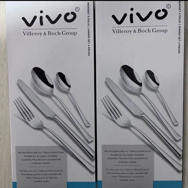 新品未使用 Villeroy&Boch vivo ディナーカトラリー カトラリー スプーン フォーク ビレロイボッホ シルバー