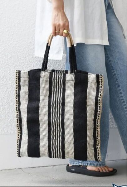 新品未使用 ships any TARANGO: ジュート トートバッグ