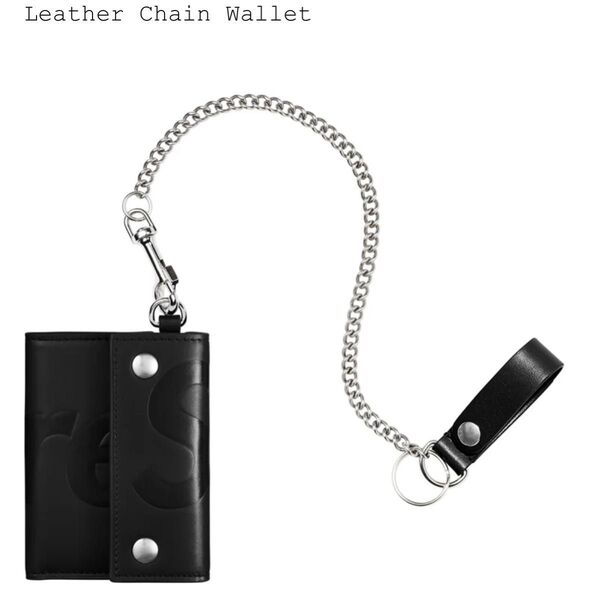 Supreme Leather Chain Wallet ブラック