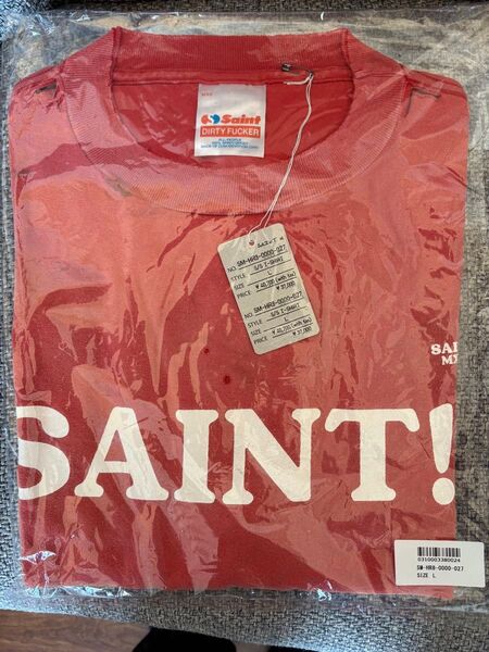 SAINT Mxxxxxx セントマイケル Tシャツ レッド L