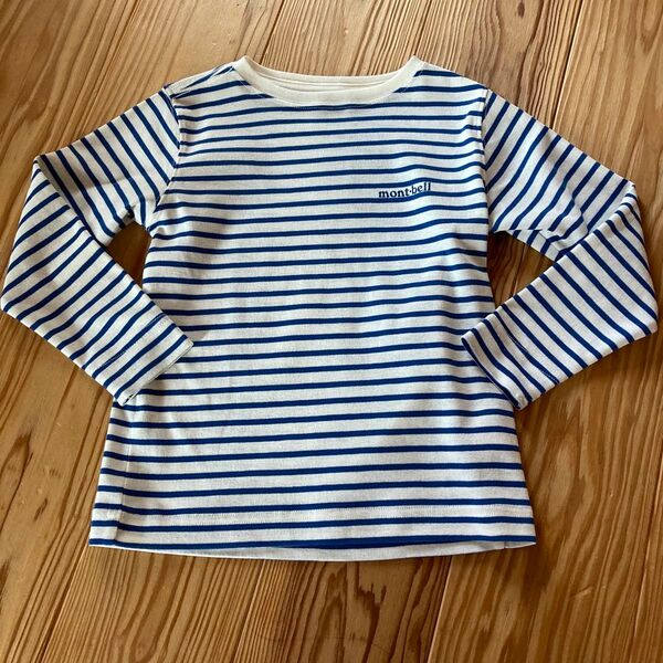 mont-bell モンベル キッズ服 ボーダー柄 長袖Tシャツ 110cm