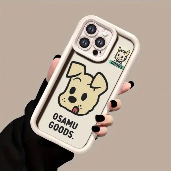 【新品】Osamu Goods iPhoneケース 新作 ホワイトカラー DOGデザイン 《 iPhone 12ProMax 》