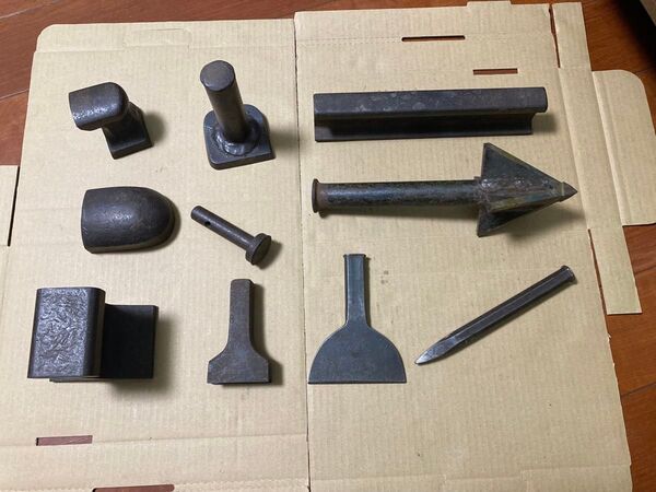 セット売り 当盤 叩き台 金床 当て金 当金 アンビル 彫金 鍛金 板金 タガネ