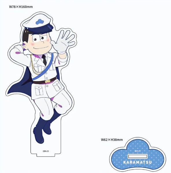 ★おそ松さん★描き下ろしBIGアクリルスタンド/白服★カラ松★新品未開封★