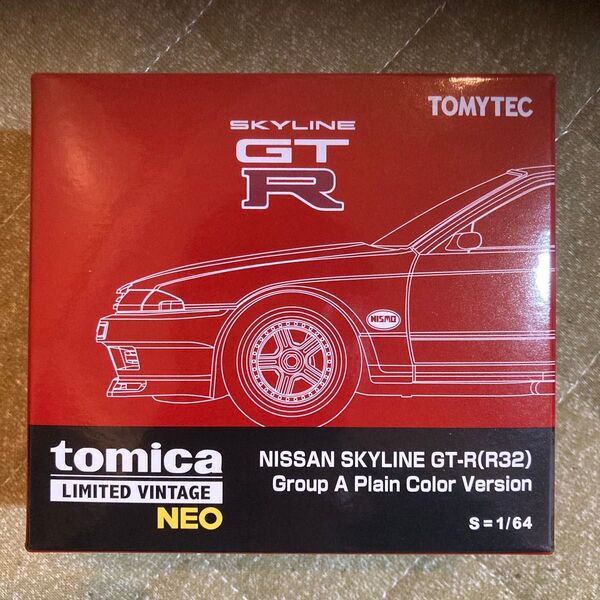 LV-N 日産 スカイライン GT-R (R32) グループA プレーンカラー仕様 (赤) トミカリミテッドヴィンテージNEO