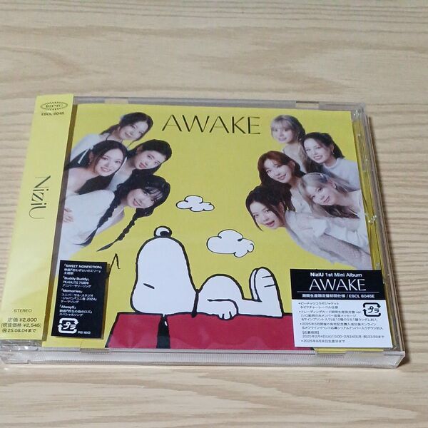 期間生産限定盤 (初回仕様) ピーナッツコラボジャケット仕様 NiziU CD/AWAKE