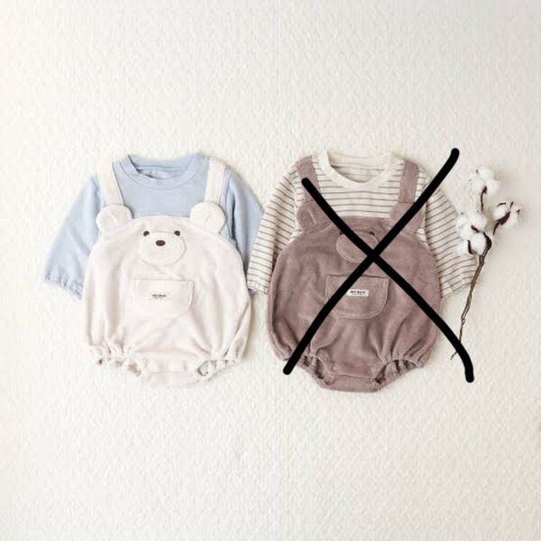 《アプレレクール》tiny bear ロンパース くま ベビー服 80センチ