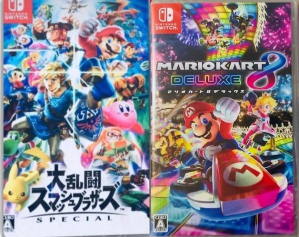 大乱闘スマッシュブラザーズ マリオカート8デラックス シュリンク付き2本セット