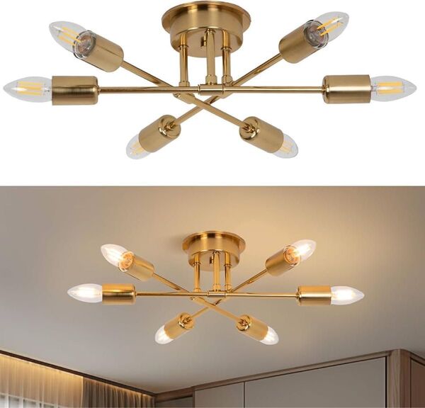 ペンダントライト 6灯 北欧 シーリングライト モダン 天井照明器具 ダイニング LED対応 工事不要 取付簡単