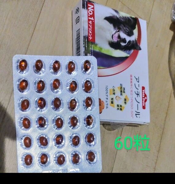 犬サプリ アンチノール60粒一箱 賞味期限オーバー
