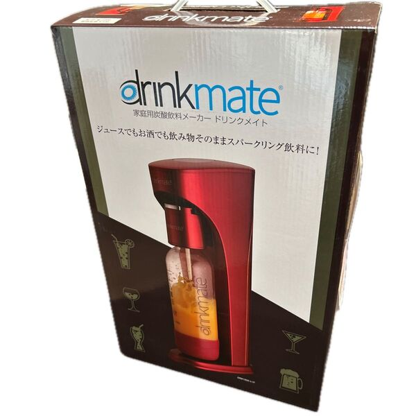drinkmate 家庭用炭酸飲料メーカー ドリンクメイト レッド