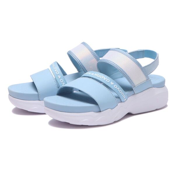 nuovo girl ガールズサンダル BLUE 23cm
