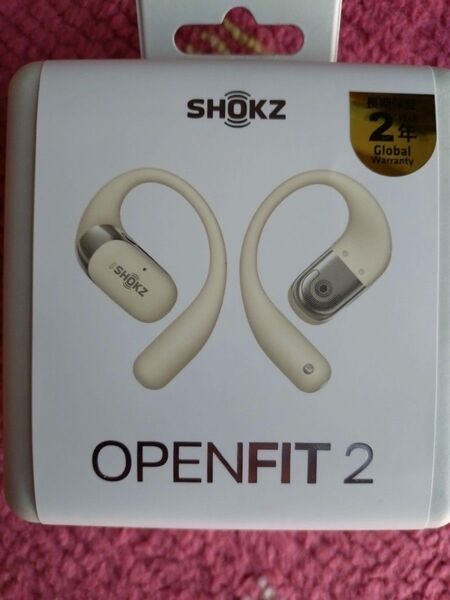 ショックス shokz openfit 2 ベージュ オープンフィット 新品 未開封 納品書あり 今月購入 イヤホン