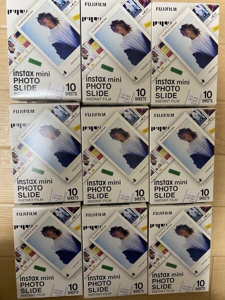 新品未開封 富士フイルムinstax mini フォトスライド 10枚入 9個セット