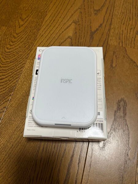【専用シール紙付き】キャノン スマホプリンターミニフォトプリンター iNSPiC PV-223-WH ホワイト