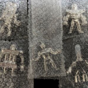 未開封 技巧キン肉マンゼブラチーム ダイキャストキンケシ銀メッキコンプ