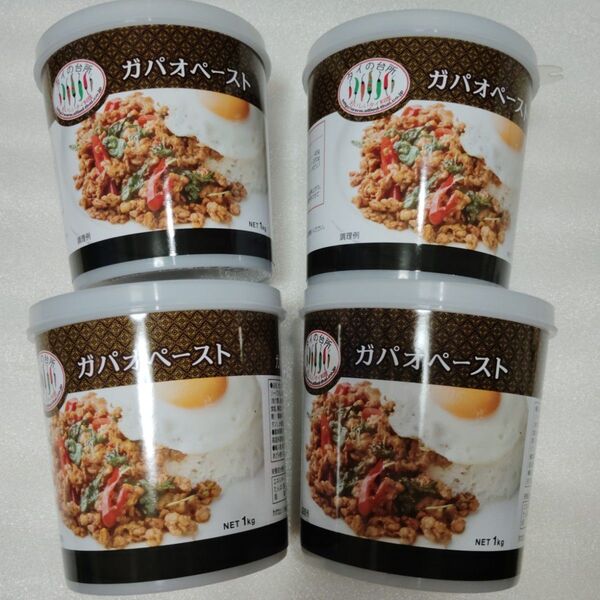 お買い得!タイの台所 ガパオペーストアライド タイシェフ ガパオ炒めの素1kg x4