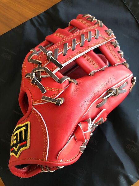 ゼット ZETT プロステイタス PROSTATUS 野球用グラブ 内野手用 グローブ 右投げ用 専用グラブ袋付き