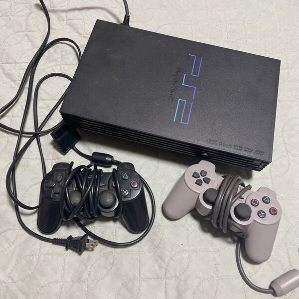 早い者勝ち!PlayStation 2 本体 SCPH-39000とコントローラー2個 プレイステーション2 ソニー