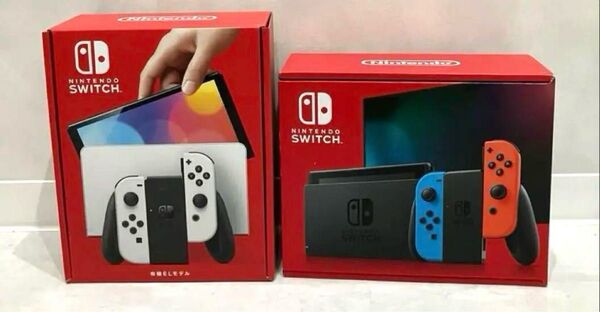 早い者勝ち!未使用!Nintendo Switch 有機ELモデル 通常モデル 本体 台セット 色はランダムになるかもしれません。