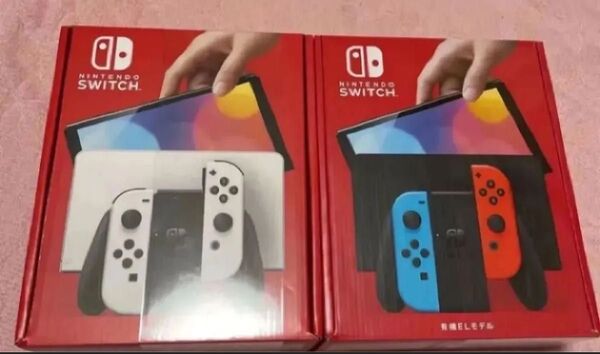 未開封!Nintendo Switch 有機ELモデル ネオンブルー ネオンとホワイトswitchライト!一台ランダムに可能性あり