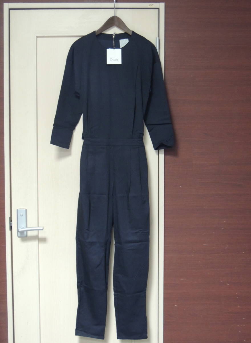 新品 定価¥23000+税 DandA ダニー&アン danny&anne ストレッチ オールインワン サロペット つなぎ 212304503 紺 ネイビー M MEDIUM