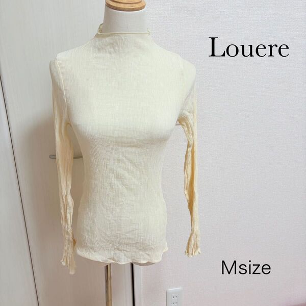 Louere Mサイズ クリーム色 長袖トップス