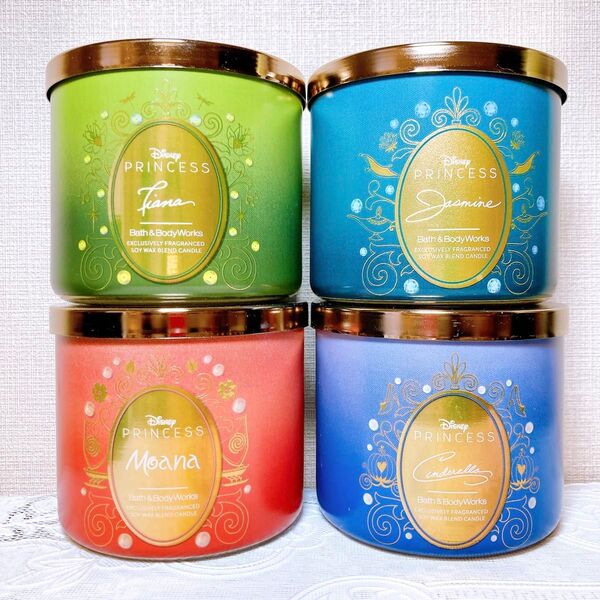 bath&body works 3芯キャンドル 4個 ディズニー