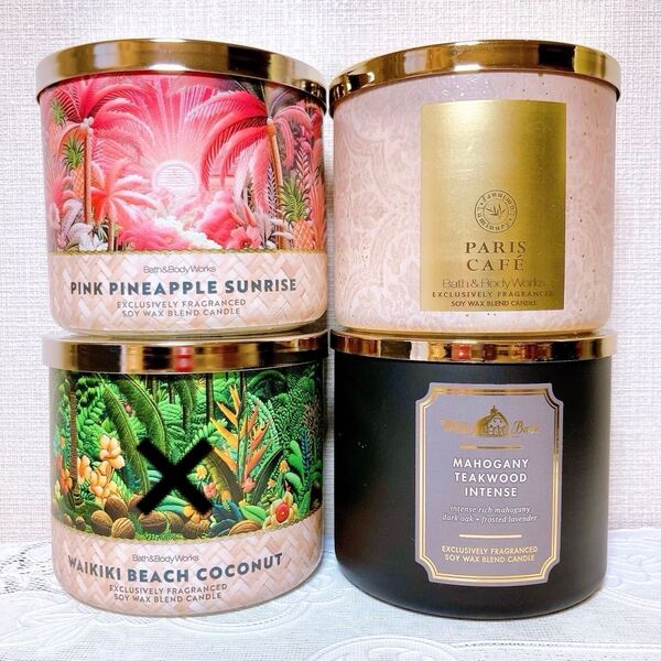 bath&body works 3芯キャンドル 3個 B