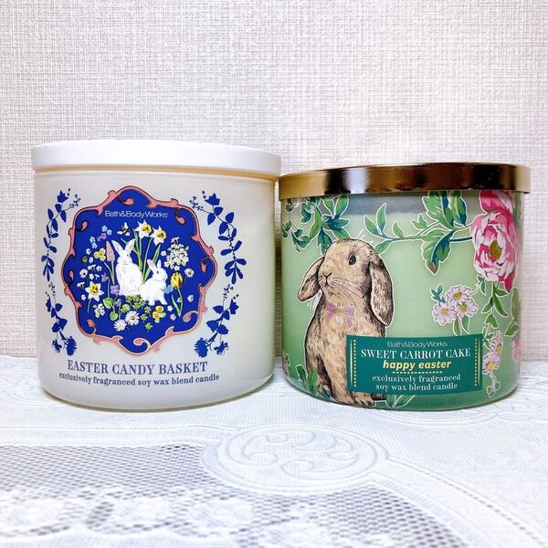 bath&body works 3芯キャンドル 2個 イースター