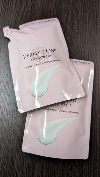 2個、オールインワンジェル、パーフェクトワン。モイスチャージェル。詰め替え:75g