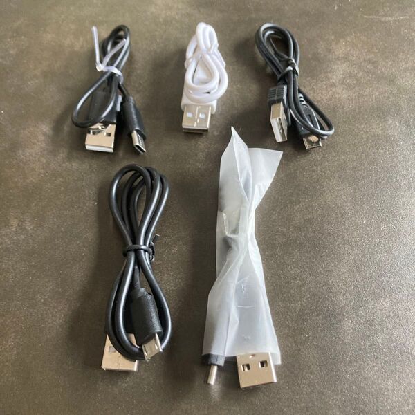 ケーブル Micro USB Type-B 4本 USB Type-C 1本 USBケーブル