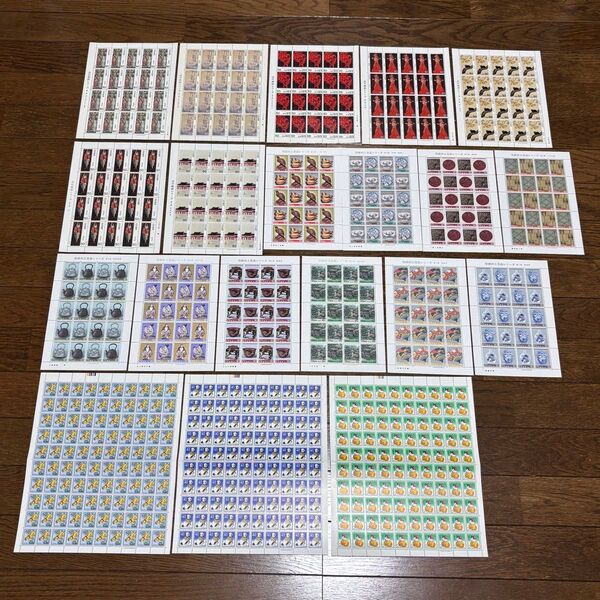 記念切手 昭和切手 伝統的工芸品 近代美術 シート まとめて 29000円分
