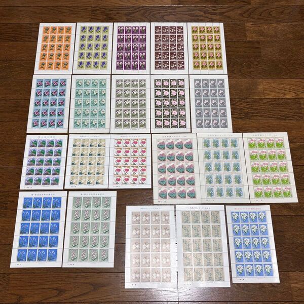 記念切手 昭和切手 花シリーズ シート まとめて 13580円分