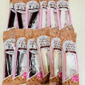 デコレーションペン チョコレート ホワイト 12本 まとめ売り ソフトタイプ チョコペン 白 黒