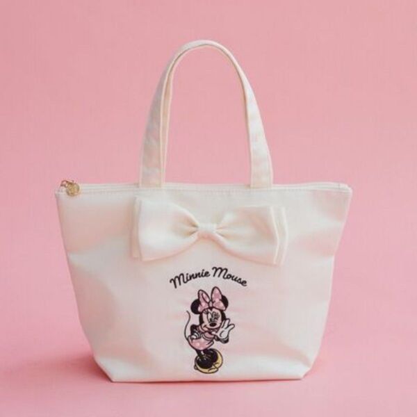 新品 Maison de FLEUR トートバッグ ミニーマウス アイボリー