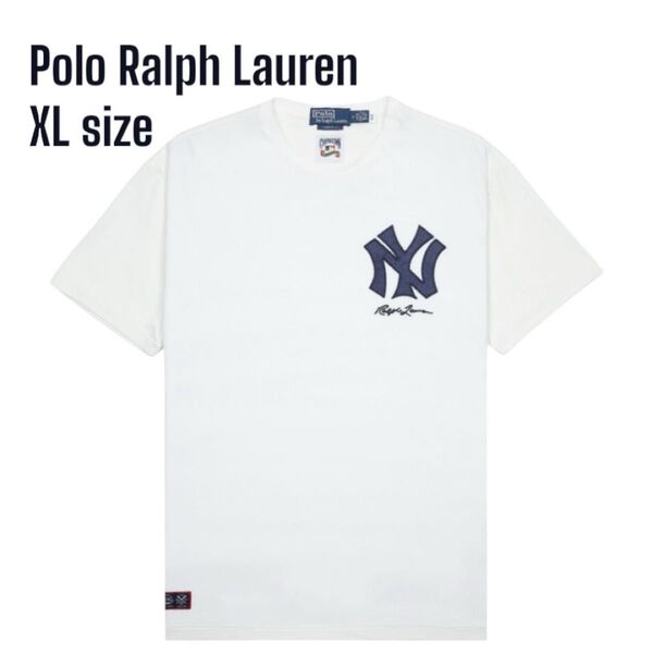 Polo Ralph Lauren ヤンキース ポロラルフローレン Tシャツ 半袖 ホワイト XL yankees
