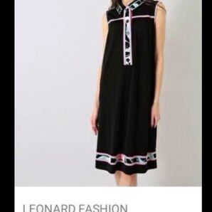 ★LEONARD★襟付きカンカンワンピース★42★
