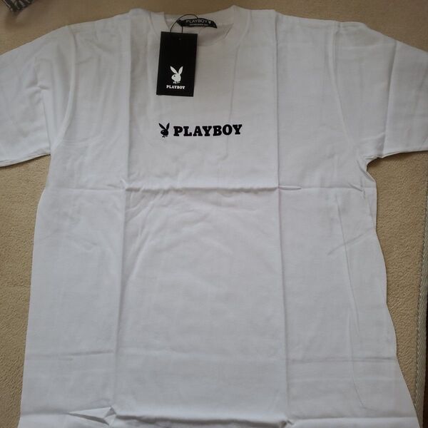 新品 PLAYBOY ホワイト Tシャツ Mサイズ