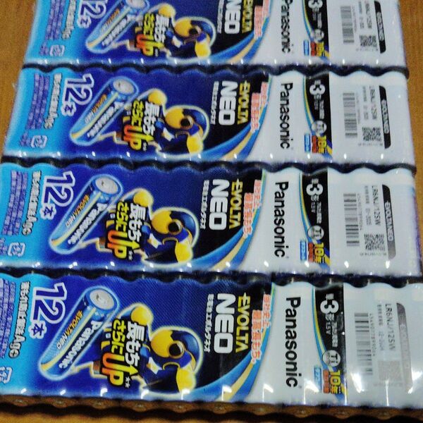 アルカリ乾電池 エボルタネオ 単3形 12本パック LR6NJ/12SW×4セット