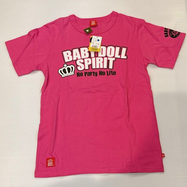 BABY DOLL Tシャツ ビビットピンク M 未使用タグ付き