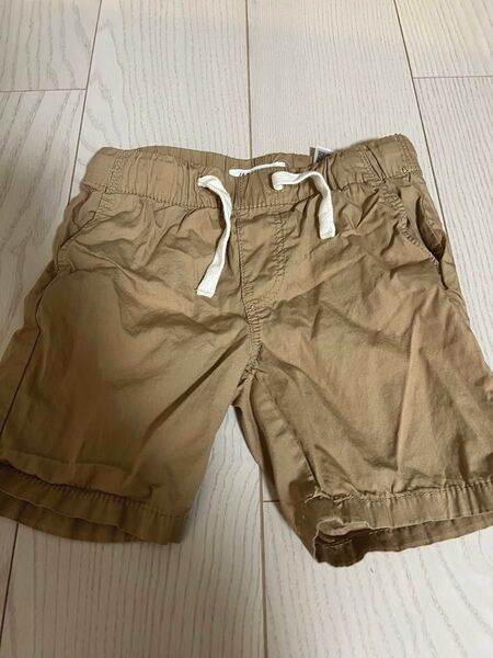 H&M キッズ ハーフパンツ ベージュ 105cm 110cm 短パン 3歳 4歳 半ズボン 茶色 男の子 女の子 子供服 美品