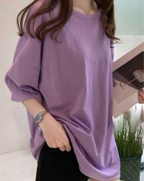 Tシャツ パープル男女兼用